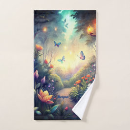 Enchanted Twilight Garden - Magical Forest Sports Handdoek