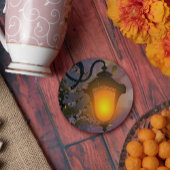 Enchanted Twilight Lamp Coaster Ronde Kartonnen Onderzetter