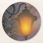 Enchanted Twilight Lamp Coaster Ronde Kartonnen Onderzetter (Voorkant)