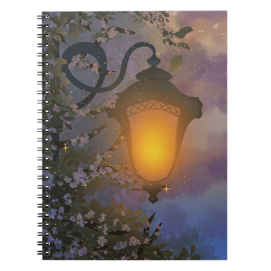 Enchanted Twilight Lamp Notebook Notitieboek (Voorkant)