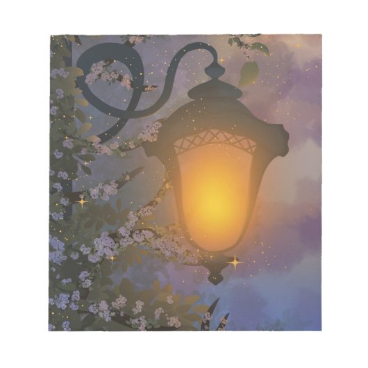 Enchanted Twilight Lamp Notitieblok (Voorkant)