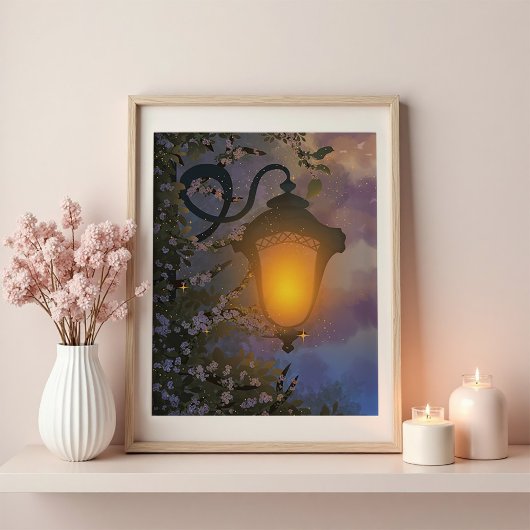 Enchanted Twilight Lamp Wall Poster