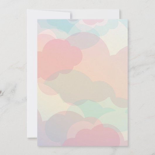 Enchanted Unicorn Birthday Party Invitation Kaart (Achterkant)