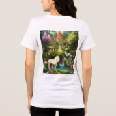 Enchanted Unicorn Forest T-shirt Design (Achterkant)