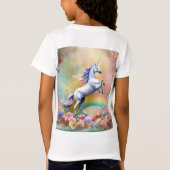Enchanted Unicorn Forest T-shirt Design (Achterkant)