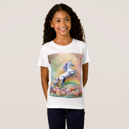 Enchanted Unicorn Forest T-shirt Design (Voorkant volledig)