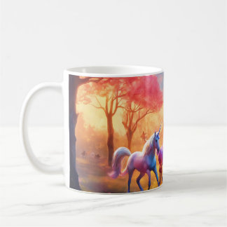 "Enchanted Unicorn Meadow Tea Glass" (Betoverd Uni Koffiemok
