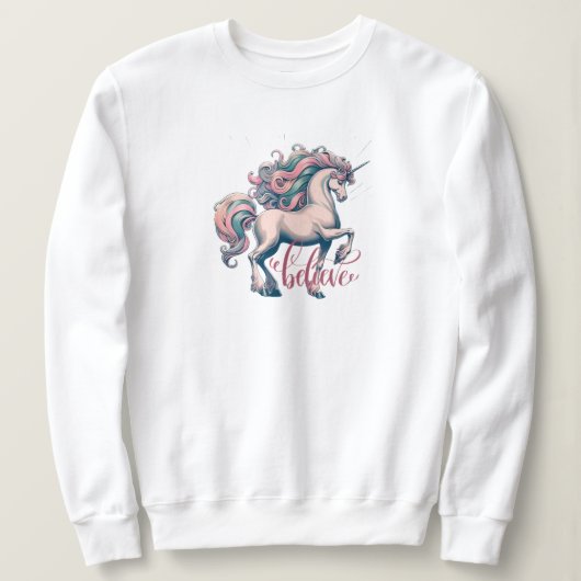  Enchanted Unicorn Sweatshirt Wit (Design voorkant)