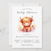 Enchanted Unique Barn Koe Baby shower Kaart (Voorkant)