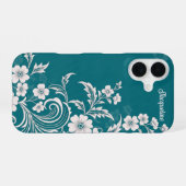 Enchanted Verdant Blooms iPhone 16 Hoesje (Achterkant horizontaal)