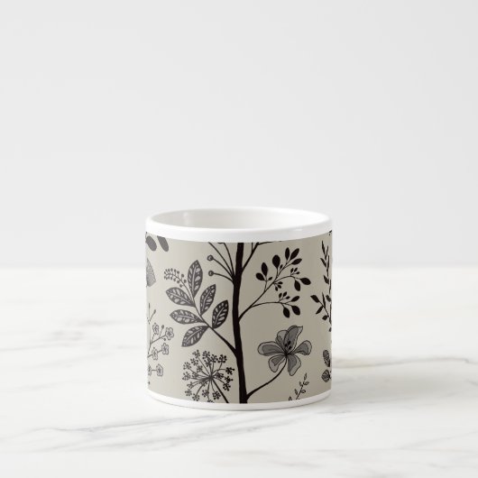 Enchanted Vertical Garden Reverie XS black beige Espresso Kop (Voorkant)