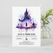 Enchanted Wand Wielder Verjaardag Kaart (Staand voorkant)