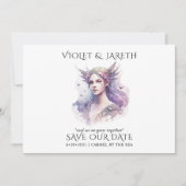 Enchanted Wedding Woodland Forest Fairy Save The Date (Voorkant)