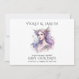 Enchanted Wedding Woodland Forest Fairy Save The Date