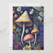 Enchanted Whimsical Woodland Mushrooms Baby shower Kaart (Achterkant)