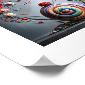 Enchanted Whirl: Een grillige slakkentuinreis Poster (Hoek)