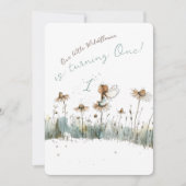 Enchanted Wildflower Meadow Eerste Verjaardag Kaart (Voorkant)