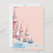 Enchanted Winter Castle Invitation, Princess 4th  Kaart (Achterkant)