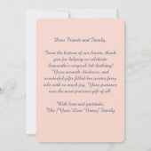 Enchanted Winter Castle Thank You Card, Princess  Bedankkaart (Achterkant)