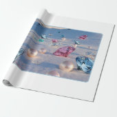 Enchanted Winter Elegance Wrapping Paper Cadeaupapier (Uitgerold)