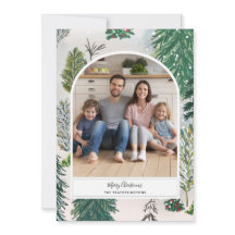 Enchanted Winter Forest-kerstfotokaart