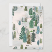 Enchanted Winter Forest-kerstfotokaart Feestdagenkaart (Achterkant)