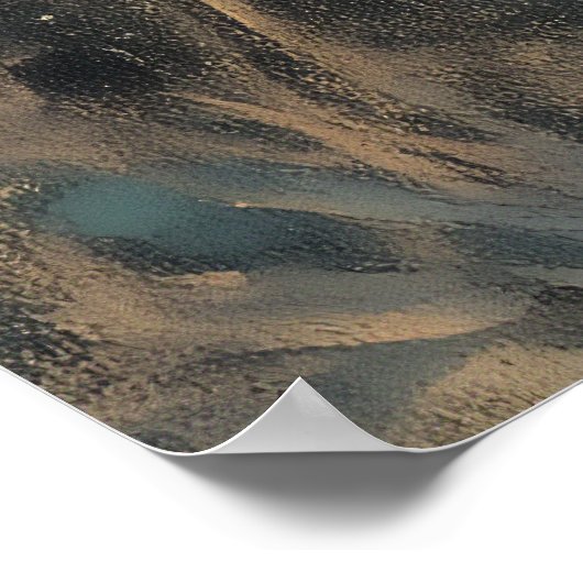 Enchanted Winter: Het meisje en het hert Poster (Hoek)