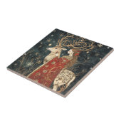 Enchanted Winter: Het meisje en het hert Tegeltje (Zijkant)