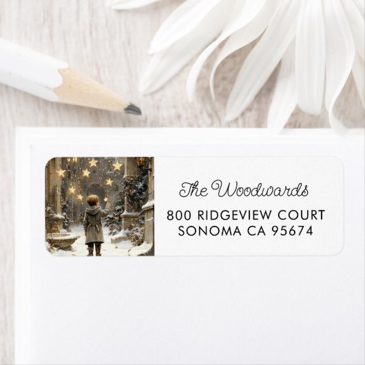Enchanted Winter Holiday Retour Adres Label (Insitu)
