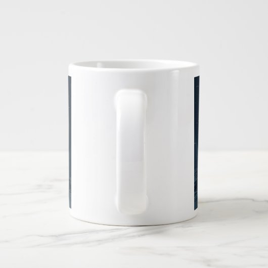 🎄 Enchanted Winter Night Mug 🌟 Grote Koffiekop (Achterkant)