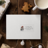 Enchanted Winter Owl, op maat Etiket