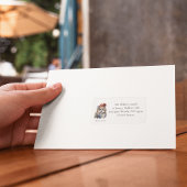 Enchanted Winter Owl, op maat Etiket