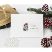 Enchanted Winter Owl, op maat Etiket