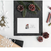 Enchanted Winter Owl, op maat Etiket