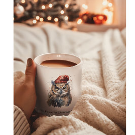 Enchanted Winter Owl, op maat Grote Koffiekop