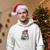 Enchanted Winter Owl, op maat Hoodie
