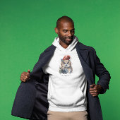 Enchanted Winter Owl, op maat Hoodie