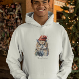 Enchanted Winter Owl, op maat Hoodie