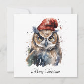 Enchanted Winter Owl, op maat Kaart (Voorkant)