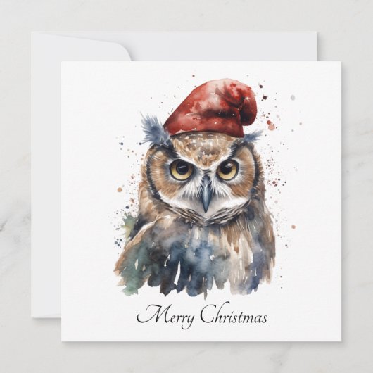 Enchanted Winter Owl, op maat Kaart (Voorkant)