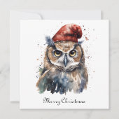 Enchanted Winter Owl, op maat Kaart (Voorkant)