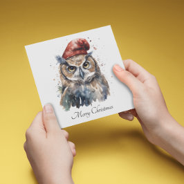 Enchanted Winter Owl, op maat Kaart