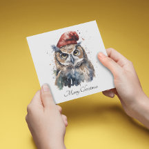 Enchanted Winter Owl, op maat