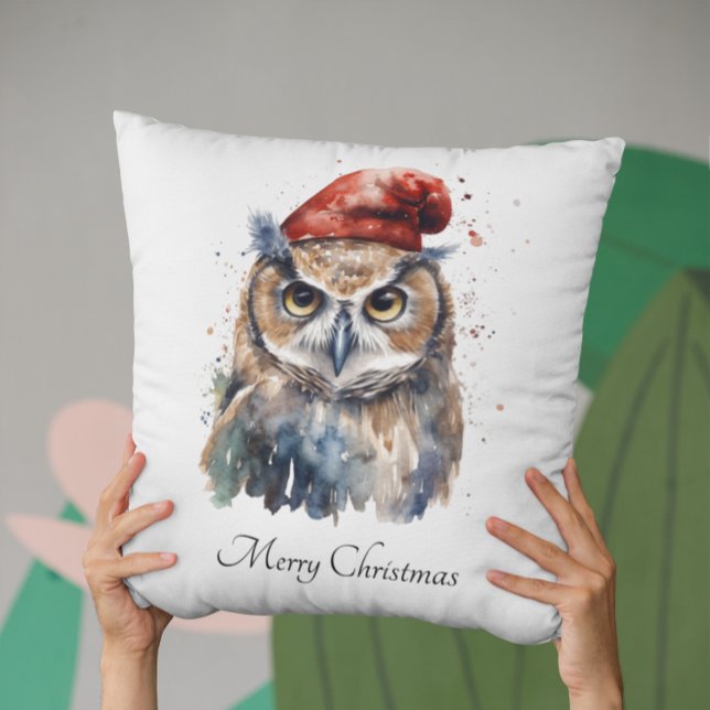 Enchanted Winter Owl, op maat Kussen (Creator heeft geüpload)