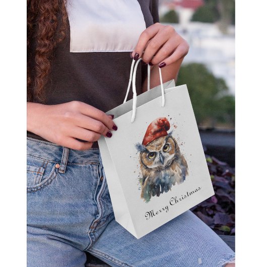 Enchanted Winter Owl, op maat Medium Cadeauzakje