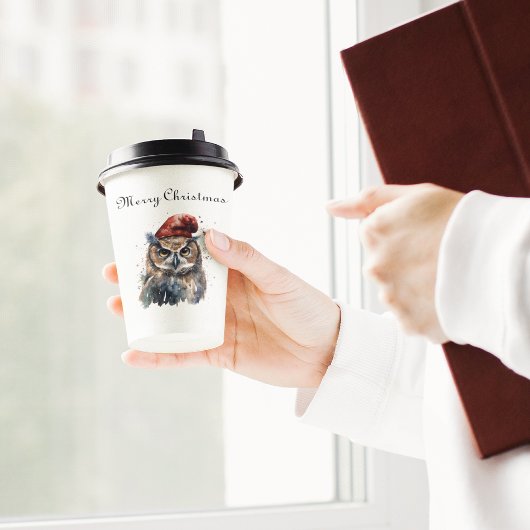 Enchanted Winter Owl, op maat Papieren Bekers