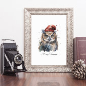 Enchanted Winter Owl, op maat Poster
