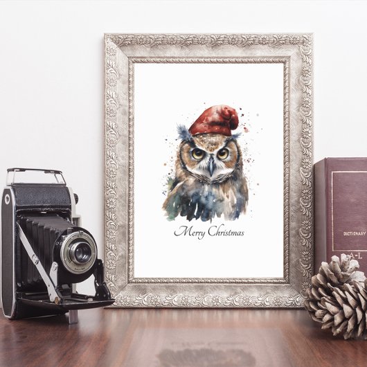 Enchanted Winter Owl, op maat Poster
