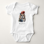 Enchanted Winter Owl, op maat Romper (Voorkant)