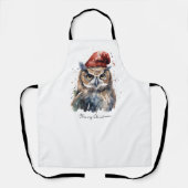 Enchanted Winter Owl, op maat Schort (Voorkant)